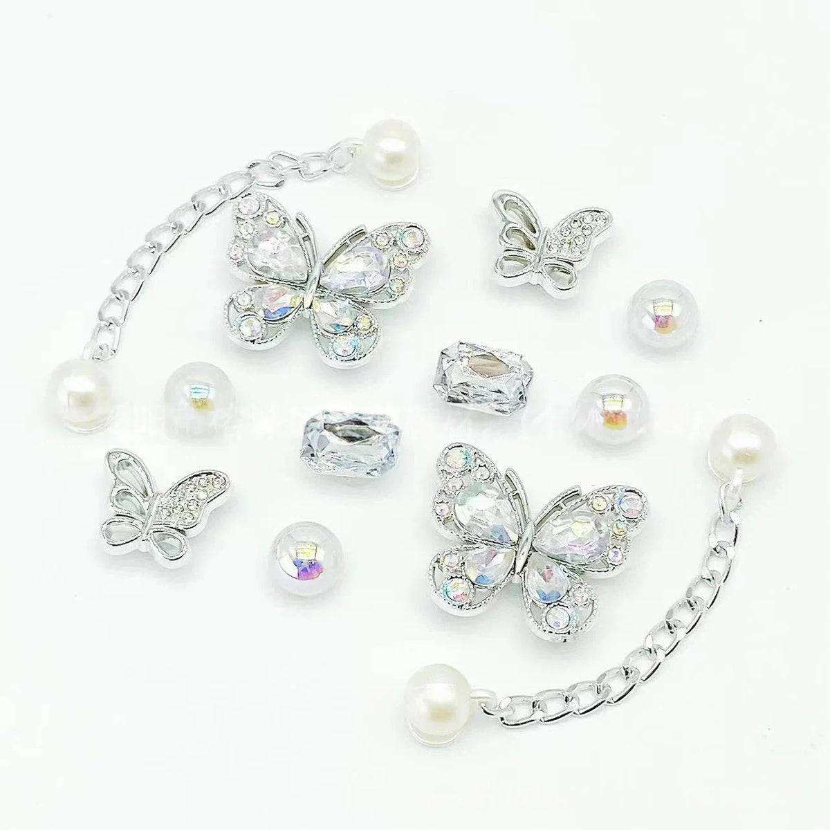 Fashionable Shoe Accessory Made Metal Chain Clasp Removable Suitable