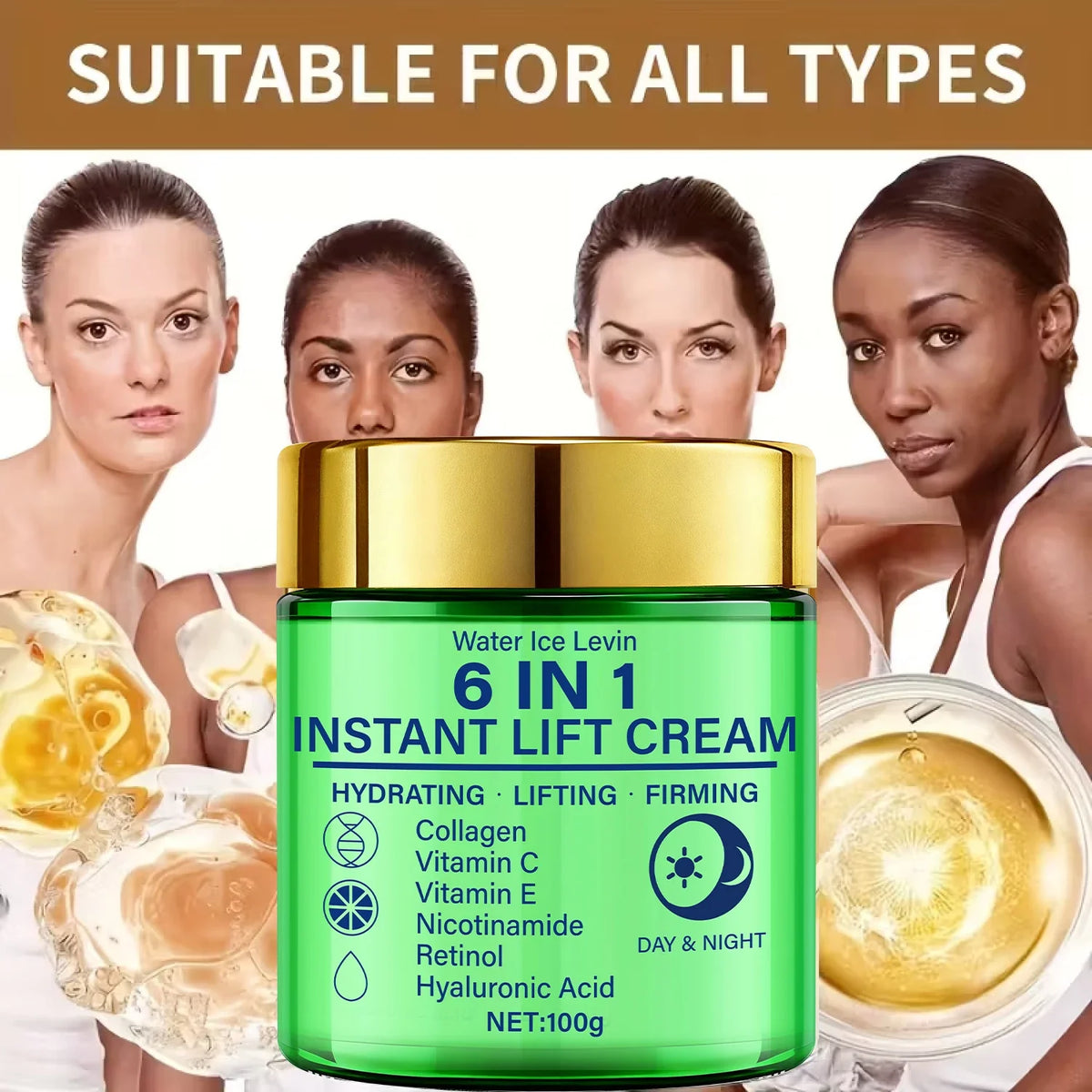 6-in-1 Collagen & Retinol Face Cream – Firming & Hydrating