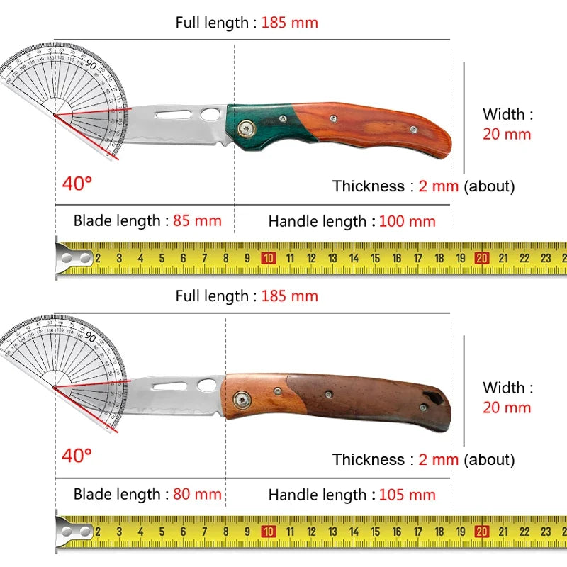 Folding Pocket Knife – Stainless Steel Boning & Fruit Knife