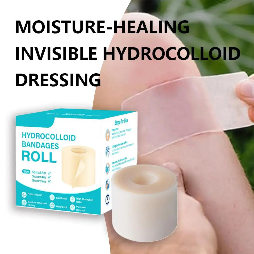 Hydrocolloid Dressing Roll 5cm×150cm | Invisible Wound Care