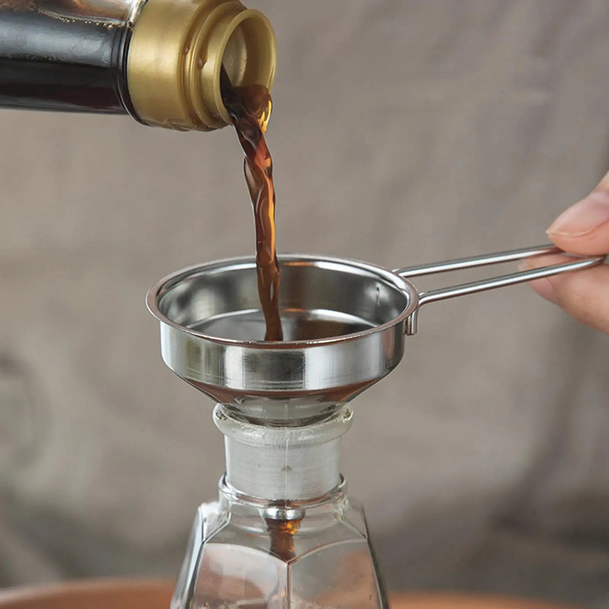 Stainless Steel Mini Funnel with Long Spout | Kitchen & Bar