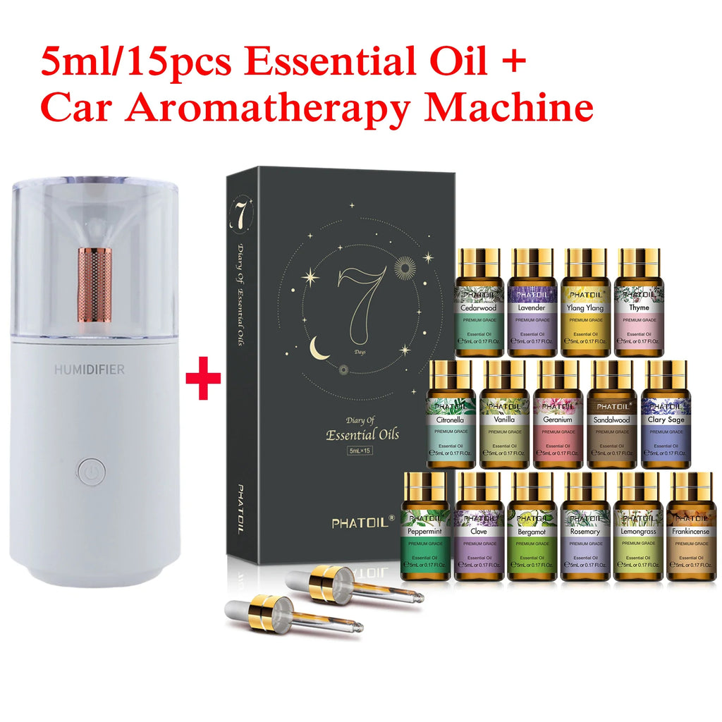 PHATOIL 15-Piece Pure Essential Oils Set – Aromatherapy Gift
