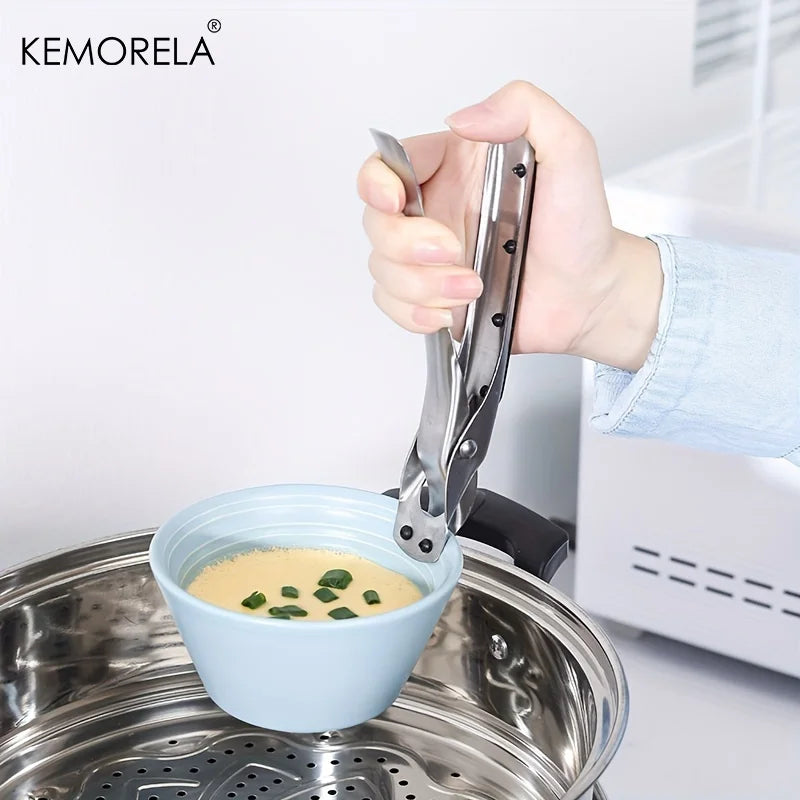 Stainless Steel Bowl Gripper Clip – Anti-Scald Kitchen Tool