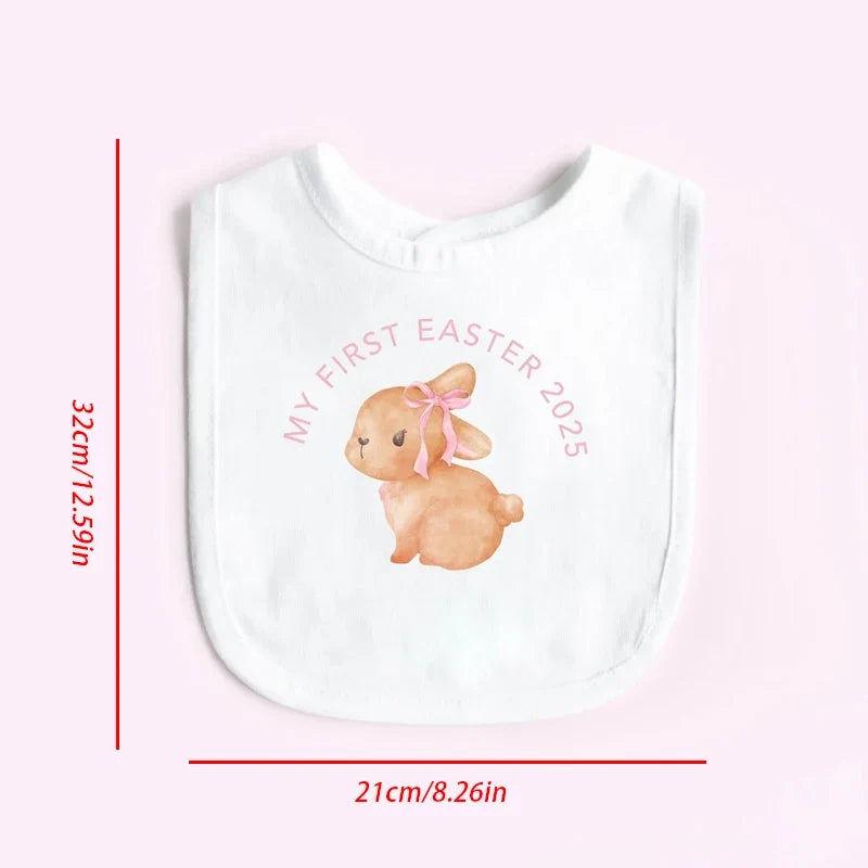 My First Easter 2026 Baby Bib – Bunny Rabbit Keepsake Gift