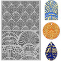 Abstract Shells Polymer Clay Texture Mat – DIY Stamp Tool