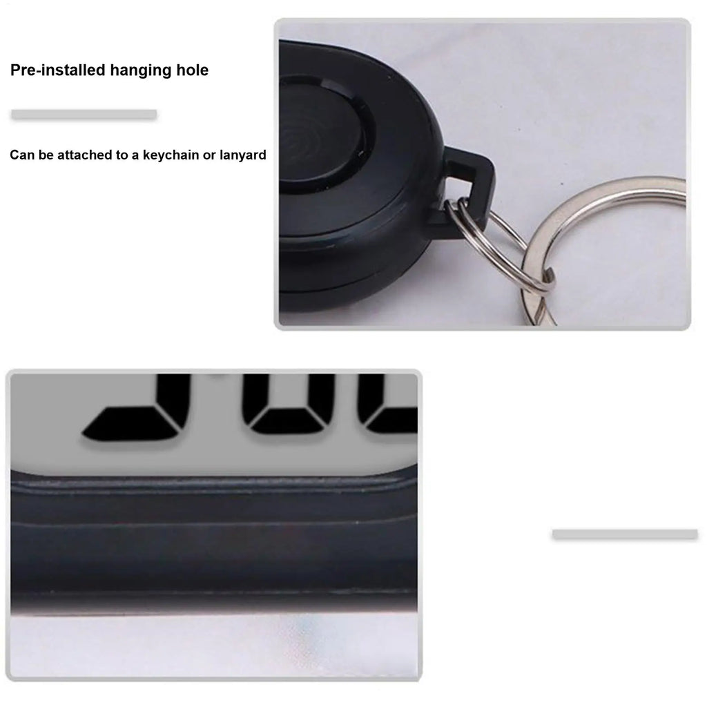 Portable Keychain Clock with Backlight | Mini Travel Timer