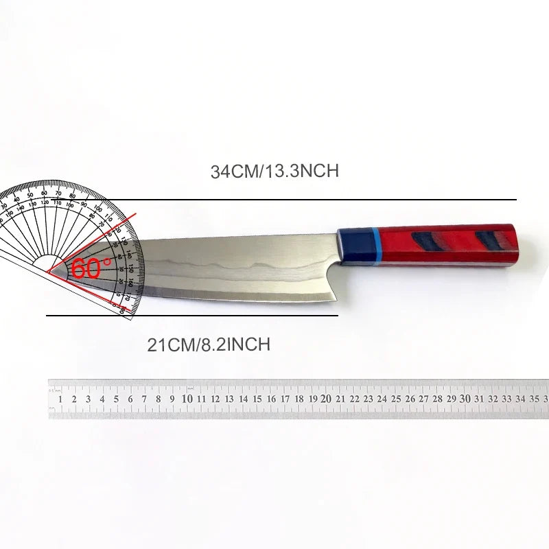 COOKCRAZE Damascus Steel Chef Knife | Glow Handle | 205mm
