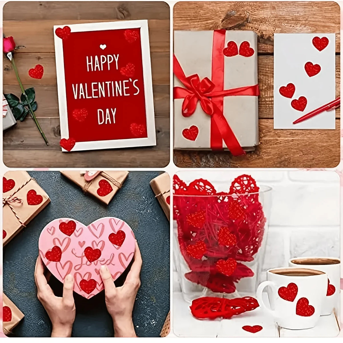 1000 Pcs Heart Sticker Roll – Journals, Gifts & Scrapbooking