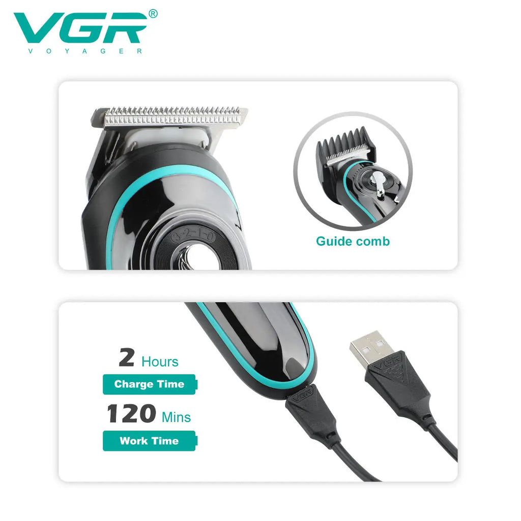 VGR V-075 Cordless Professional Hair Clipper & Trimmer for Men