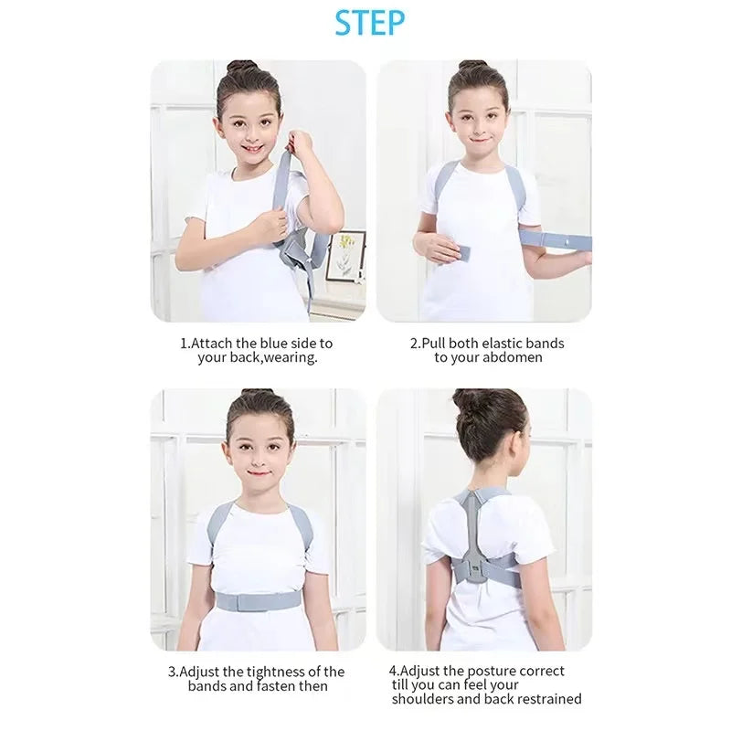 Kids Adjustable Posture Corrector | Back & Shoulder Support Belt