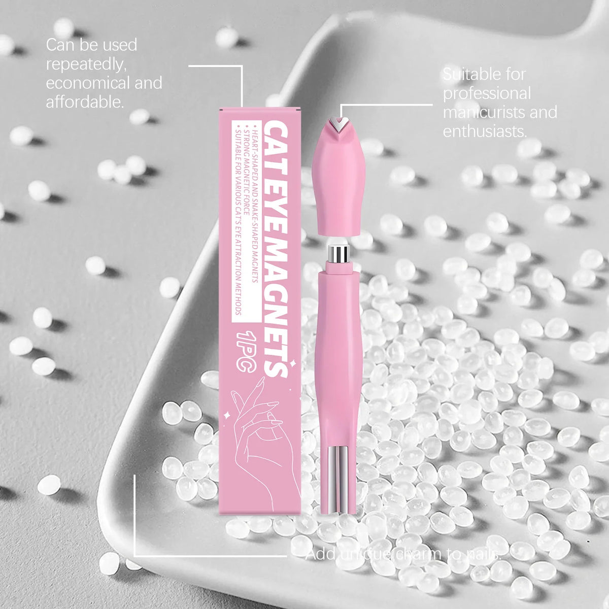 Cat Eye Nail Art Magnet Stick – DIY Magnetic Nail Tool