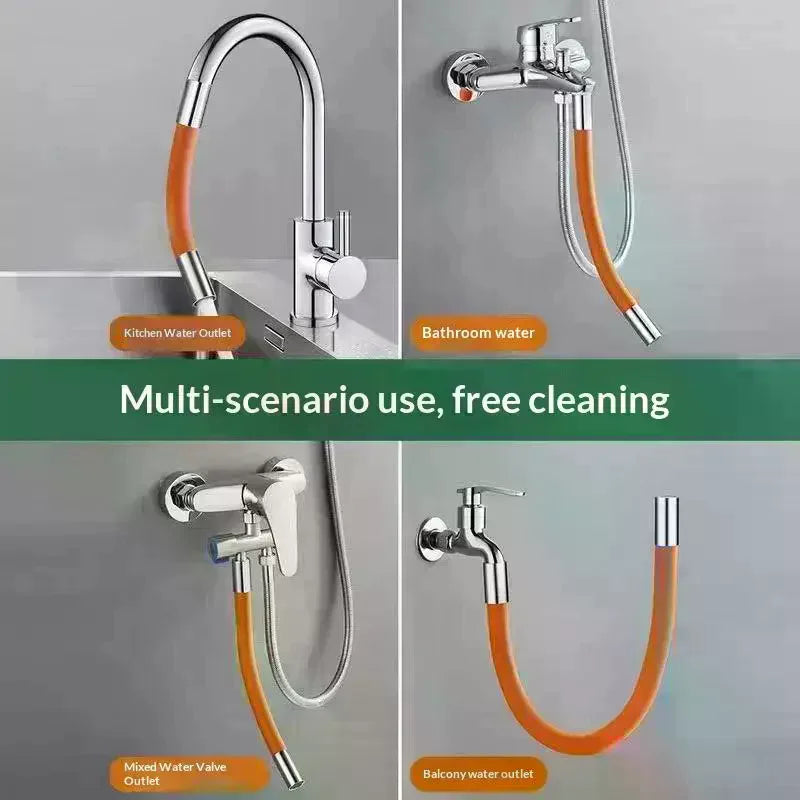 360° Flexible Faucet Extension Hose 20/30/50cm – Universal