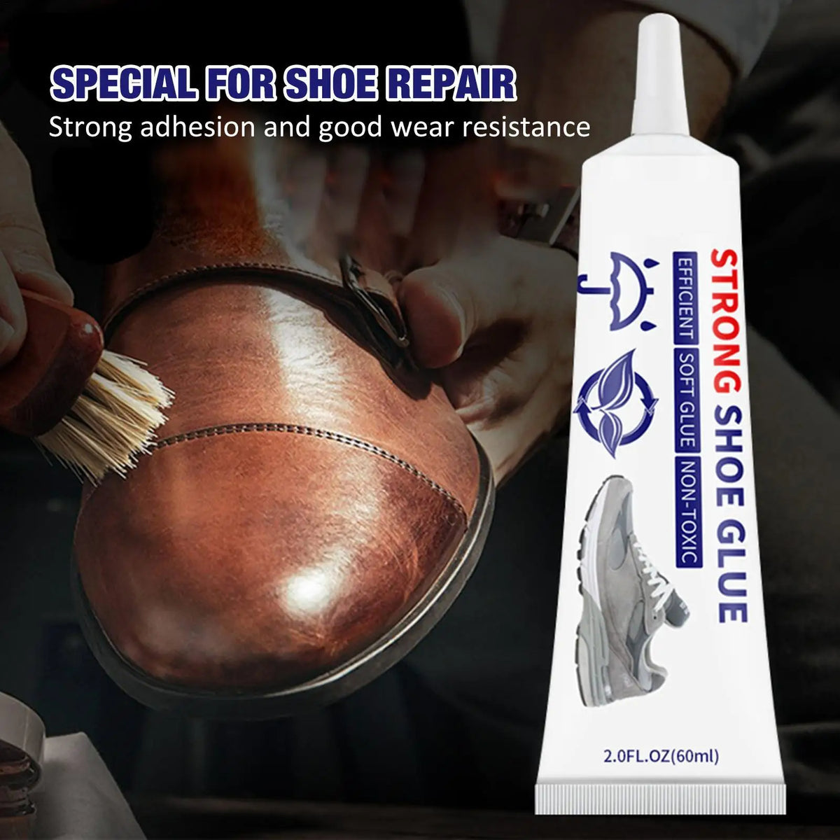Professional Shoe Repair Glue Low Odor 60ml | All Footwear