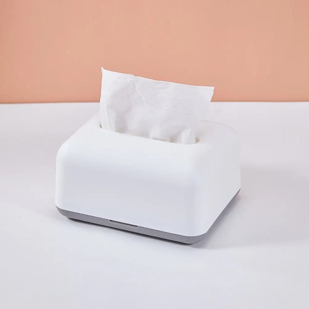 Simplicity Solid Napkin Holder Plastic Large Storage Tissue Case