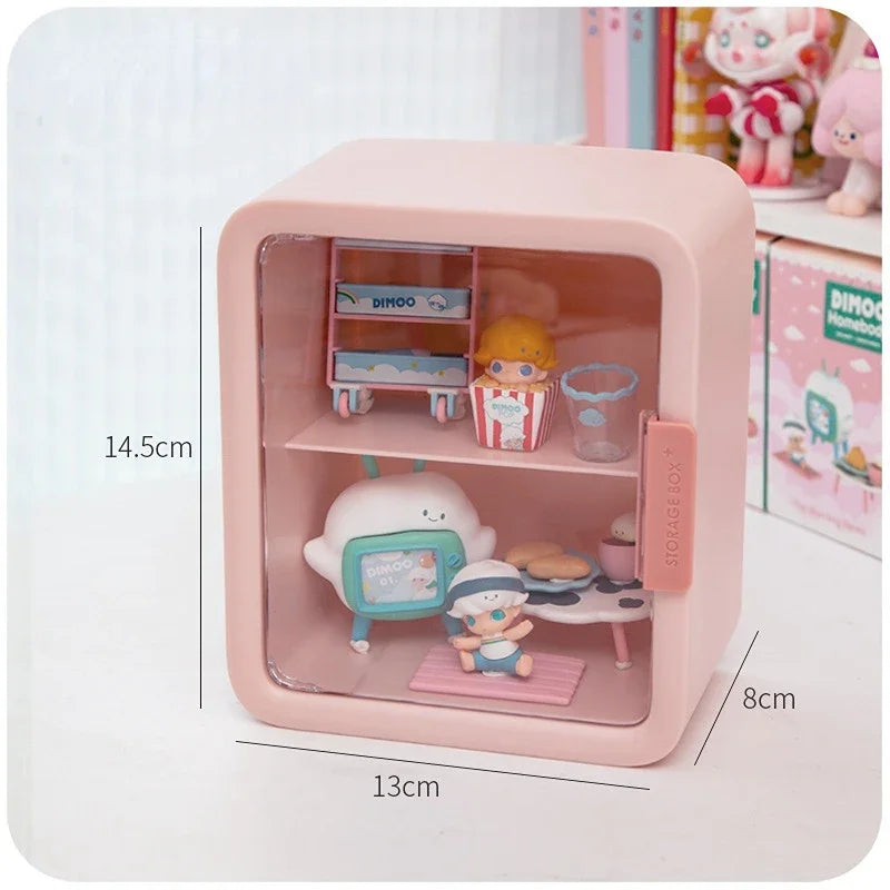 Rectangle Box Storage Japanese Q Version Anime Figure Model Toy Doll