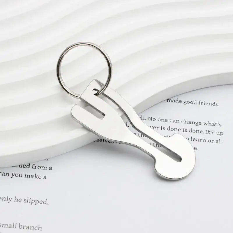 Stainless Steel Shopping Cart Token Keychain – Reusable Trolley Coin