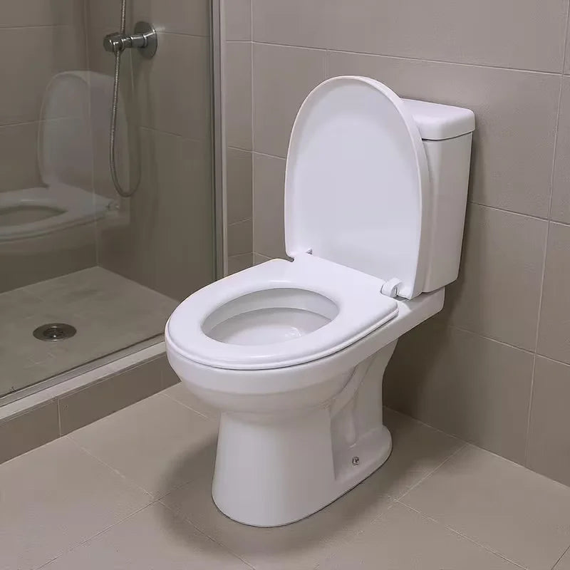 Soft Close Toilet Seat Quick Release White with Fixings