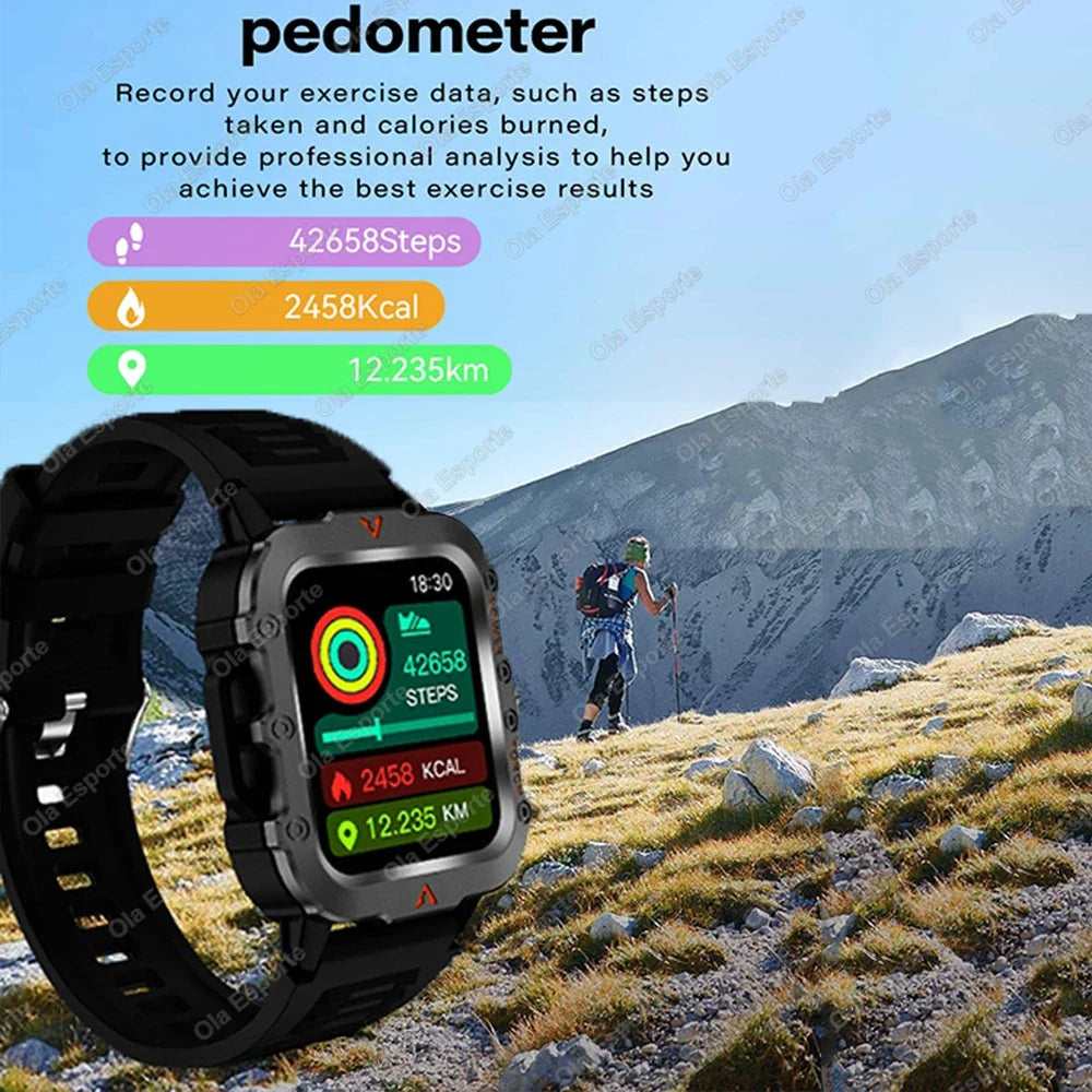Men Sports Smart Watch 1 71 Screen Blood Oxygen Bluetooth Talking
