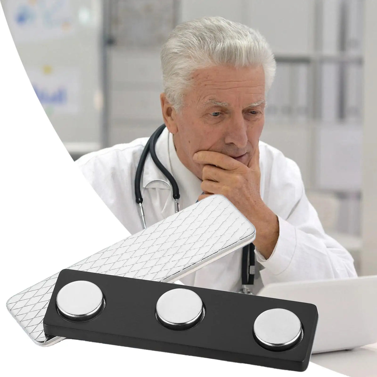 Magnetic Name Badge Tag – Triple Magnet, No-Pin, Reusable