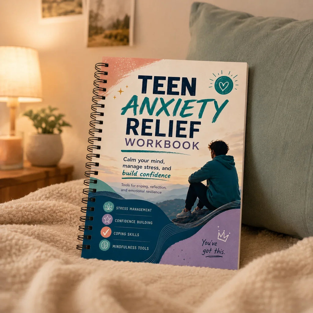 TEEN RELIEF WORKBOOK CBT Guided Journal Teens Stress Self Confidence