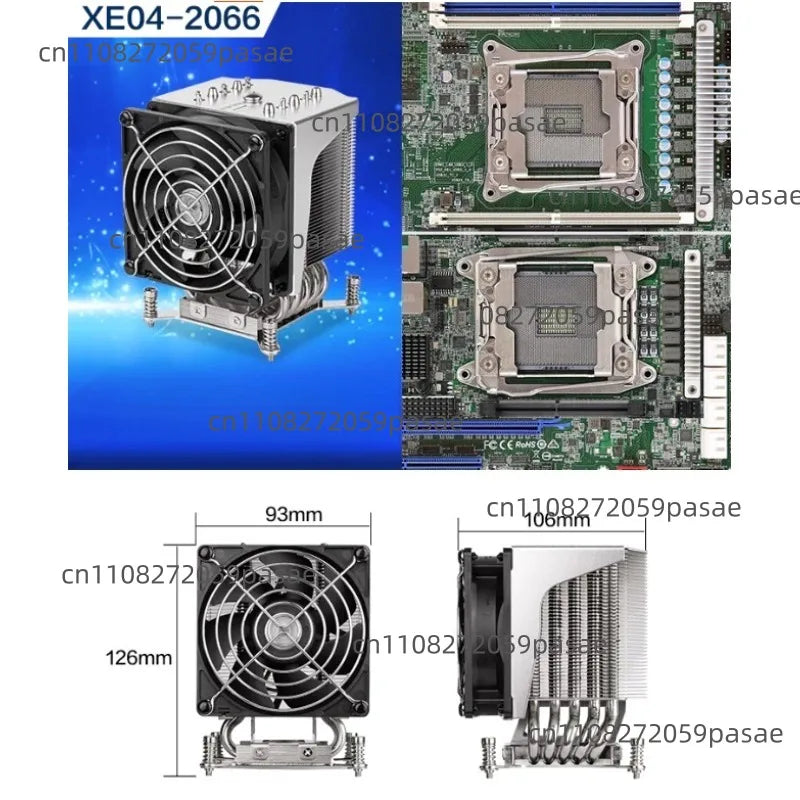 5 Heat Pipe 4U Server CPU Heatsink – LGA 2066 / LGA 4677