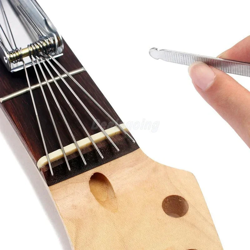 Metal 13 Sizes Long Shaft Files Electric Guitar Bass Ukulele Saddle
