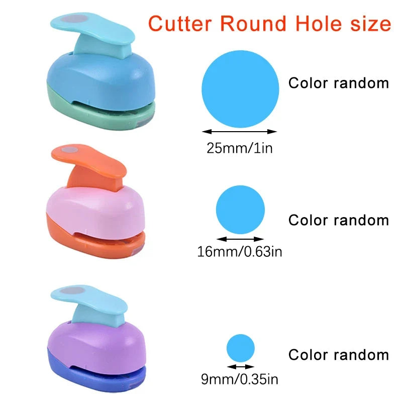 Circle Round Hole Punch 9/16/25mm – DIY Paper Craft Tool