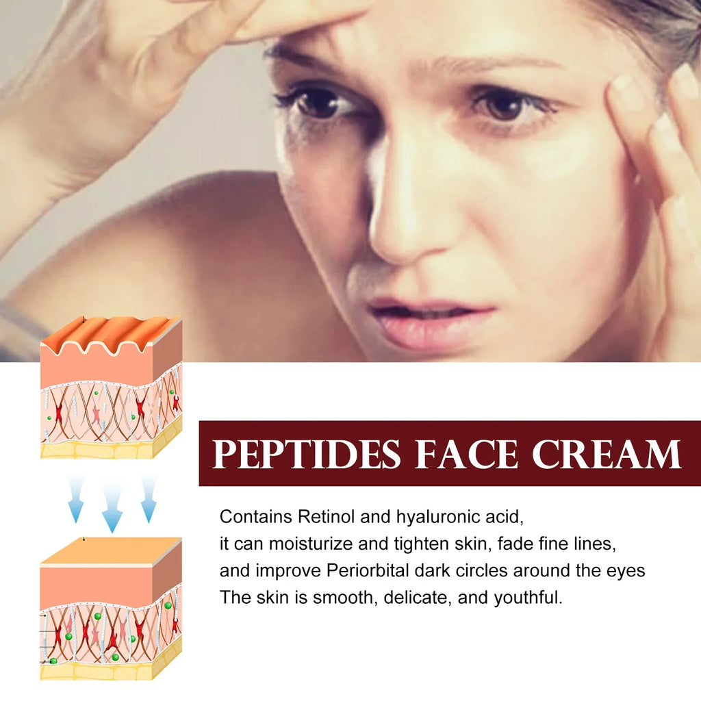 OUHOE Peptide Face Cream – Anti-Aging Firming Moisturizer