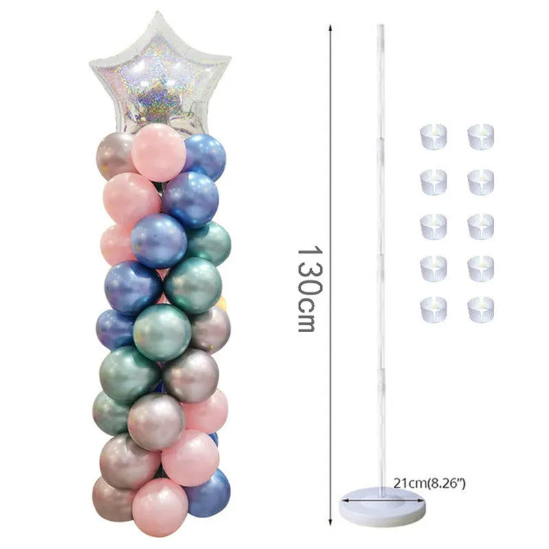 130cm Clear Balloon Column Stand | Party Arch Holder