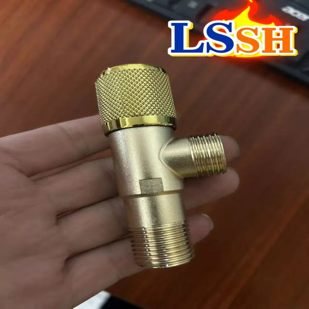 Full Brass Mini Angle Valve | Toilet Shut-Off Inlet Valve