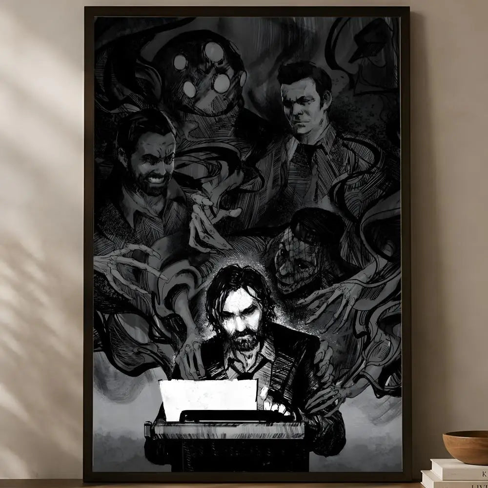 Alan Wake Game Poster – Self-Stick HD Waterproof Wall Art