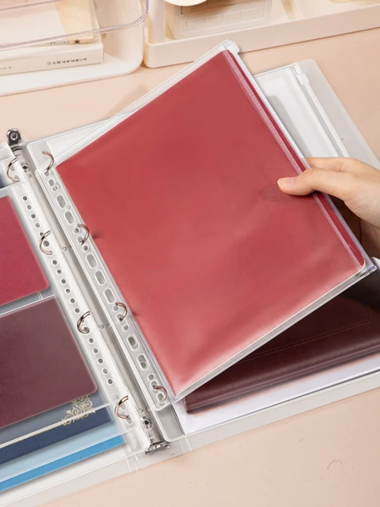 A4/A5/B5 PP Binder Document Organizer | ID & Certificate Storage