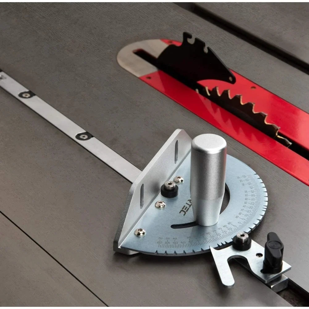 Miter Gauge Table Saw Fence Angle Ruler | Silver or Gold Handle