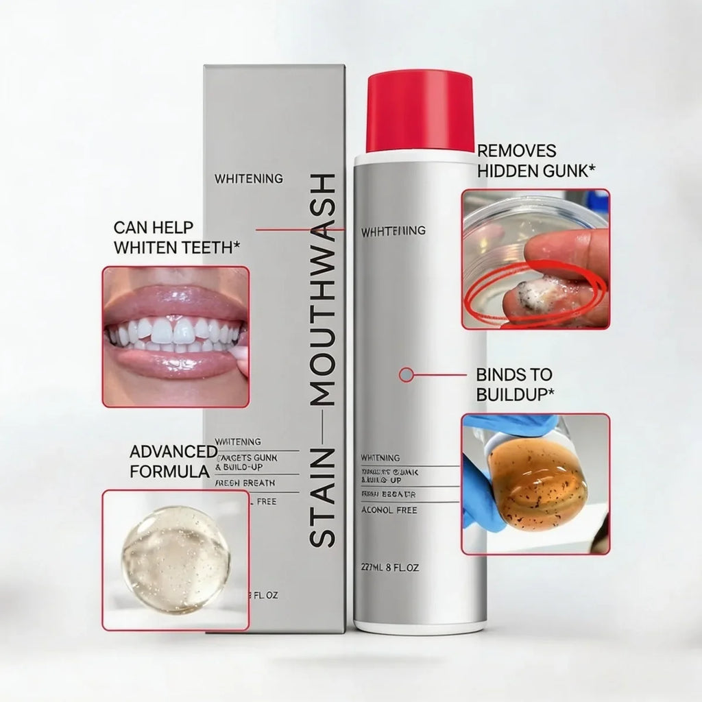 Alcohol-Free Whitening Mouthwash – Stain & Plaque Remover 237ml