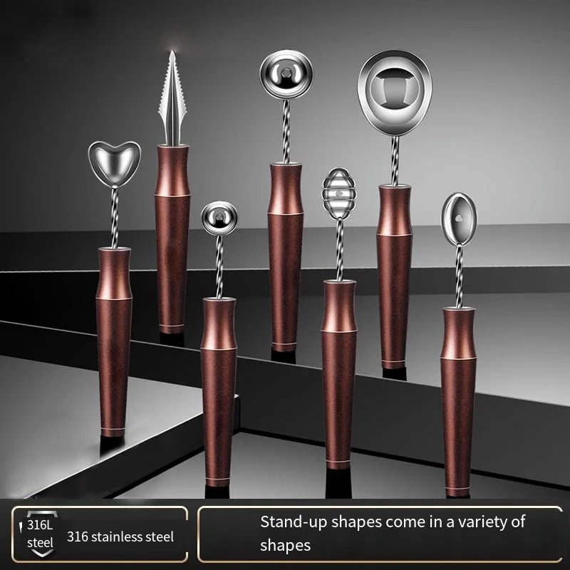 Stainless Steel Melon Baller & Fruit Carving Scoop Set