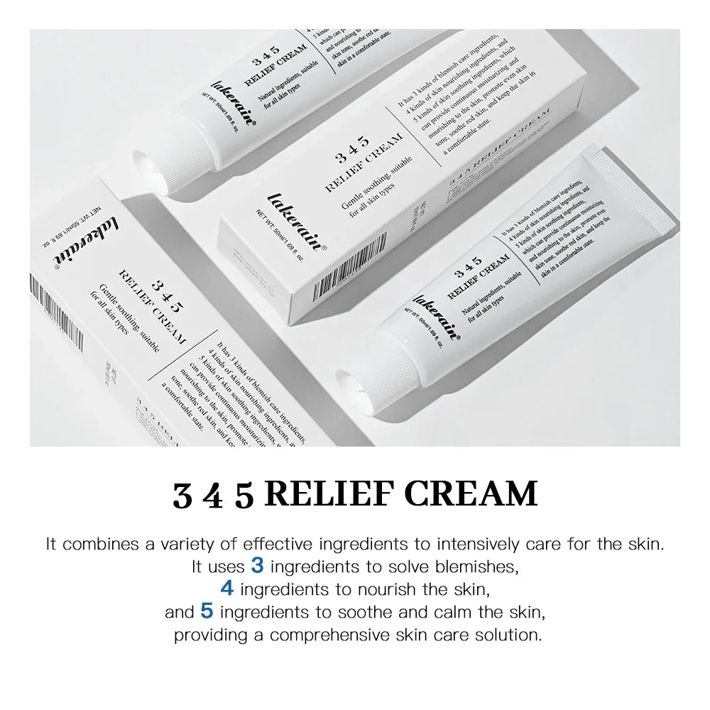 345 Relief Cream Moisturizing Blemishes Nourish Skin Provide Soothing