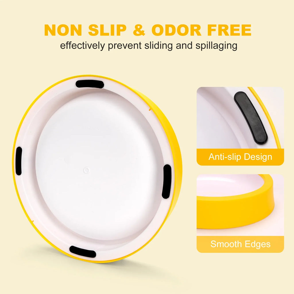 Pet Cat Dog Feeding Bowl Small Medium-sized Anti-spill PP Material