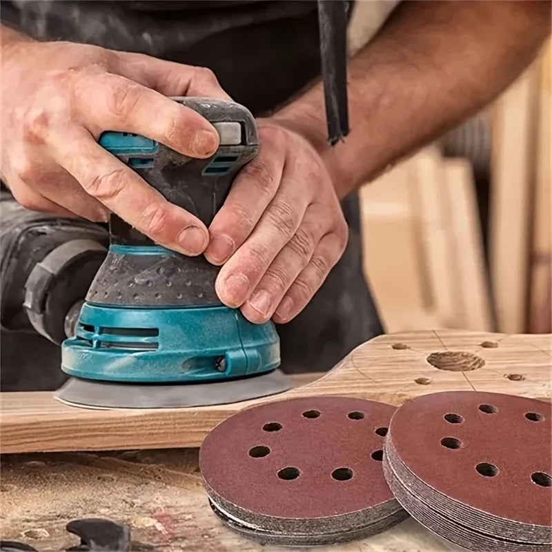 Universal 8 Hole Sanding Discs Sandpaper Metal Wood Glass Sander