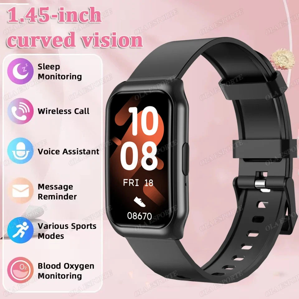 Curved Screen Smart Watch 2026 Health Heart Rate Blood Oxygen