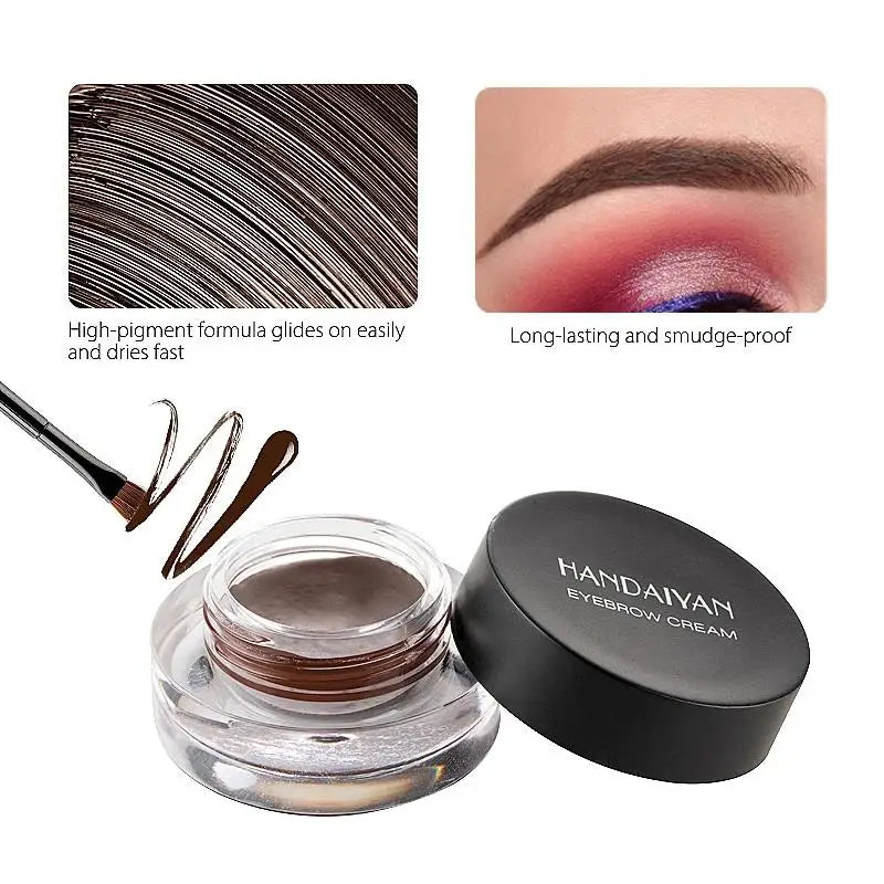 HANDAIYAN Waterproof Eyebrow Gel Cream – 12 Shades, Long Lasting