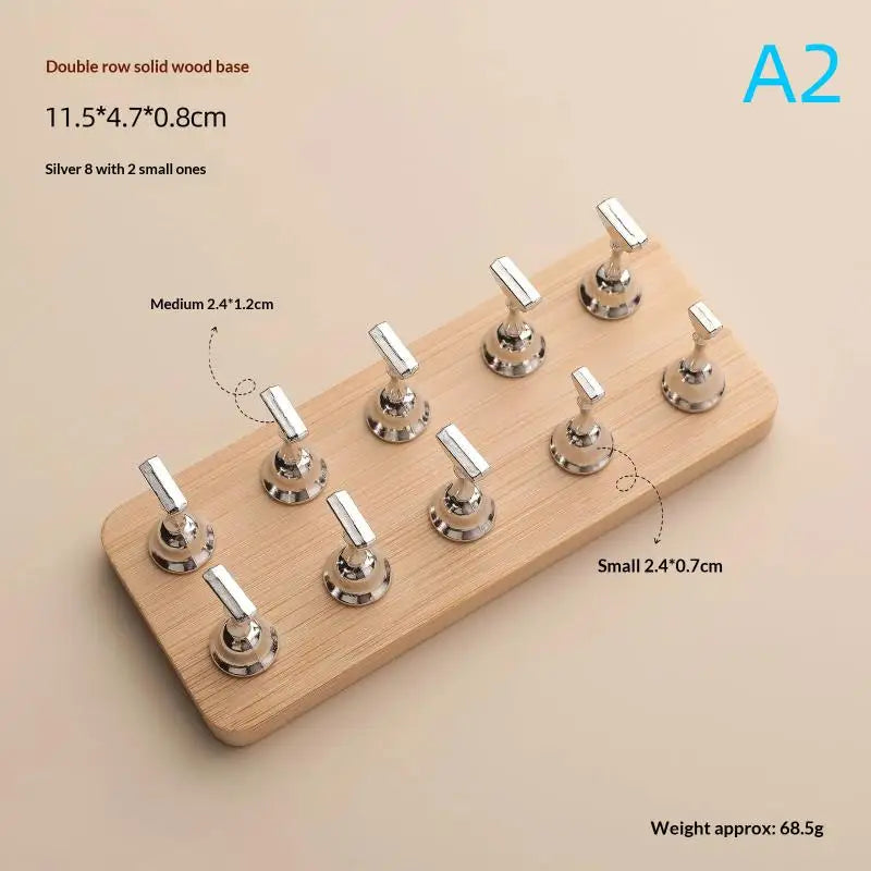 Double Row Magnetic Nail Holder Practice Stand – 10 Tips