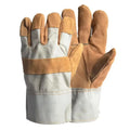 Cowhide Leather Work Gloves – Heat & Abrasion Resistant