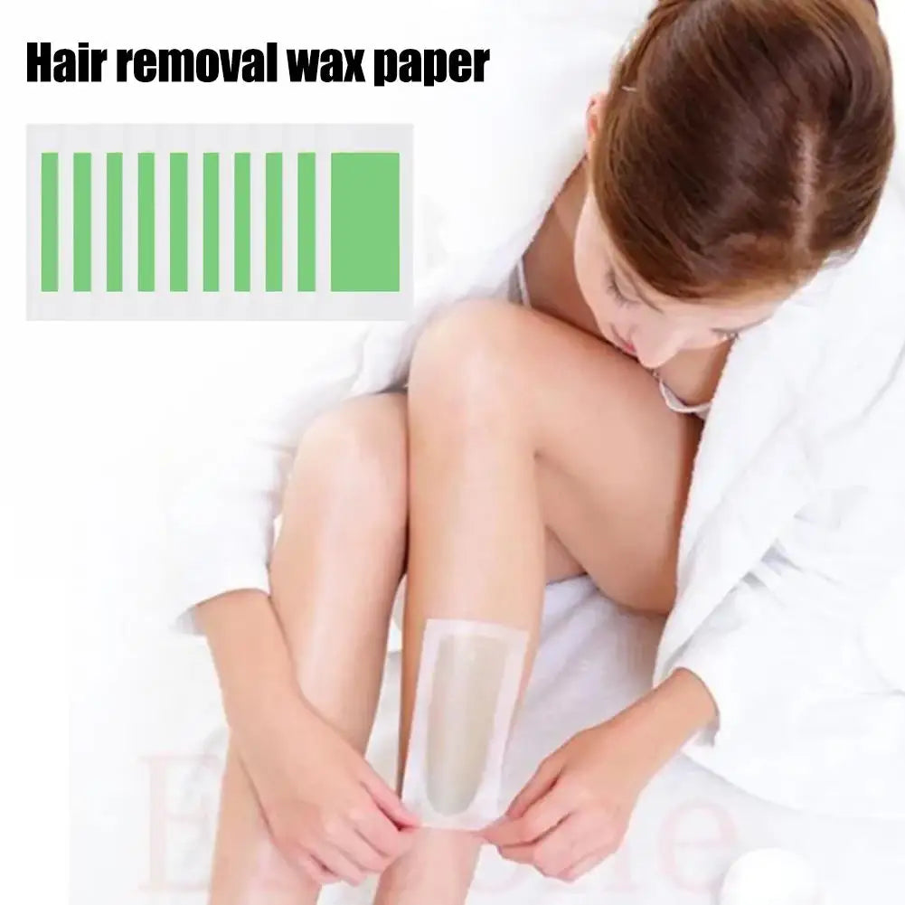 10-Pack Double-Sided Cold Wax Strips – Body, Leg & Face