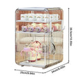 Baby Bottle Storage Organizer Toddler Cutlery Clear Dustproof Holder
