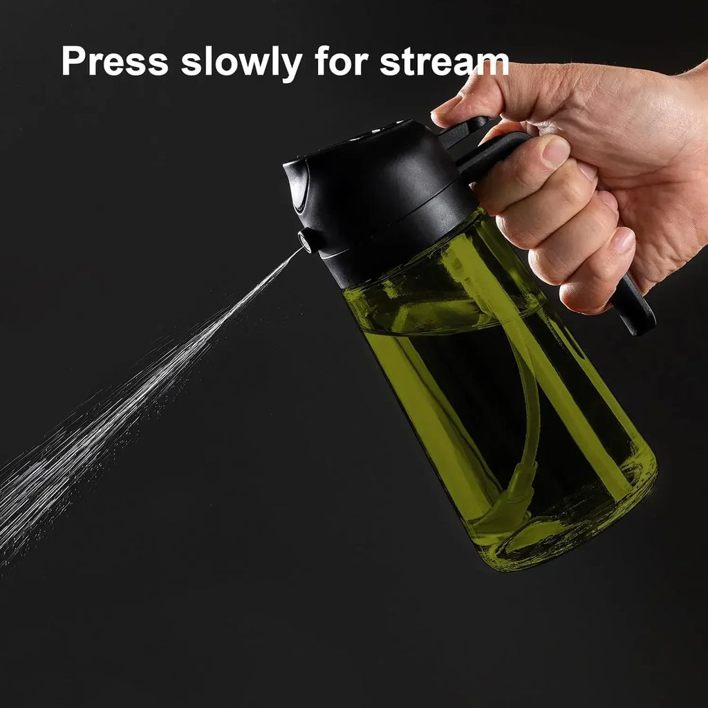 Dark Glass Olive Oil Sprayer – 500ml Lightproof Mister Bottle