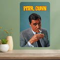 Peter Gunn Classic TV Show Metal Poster Sign | Retro Wall Art