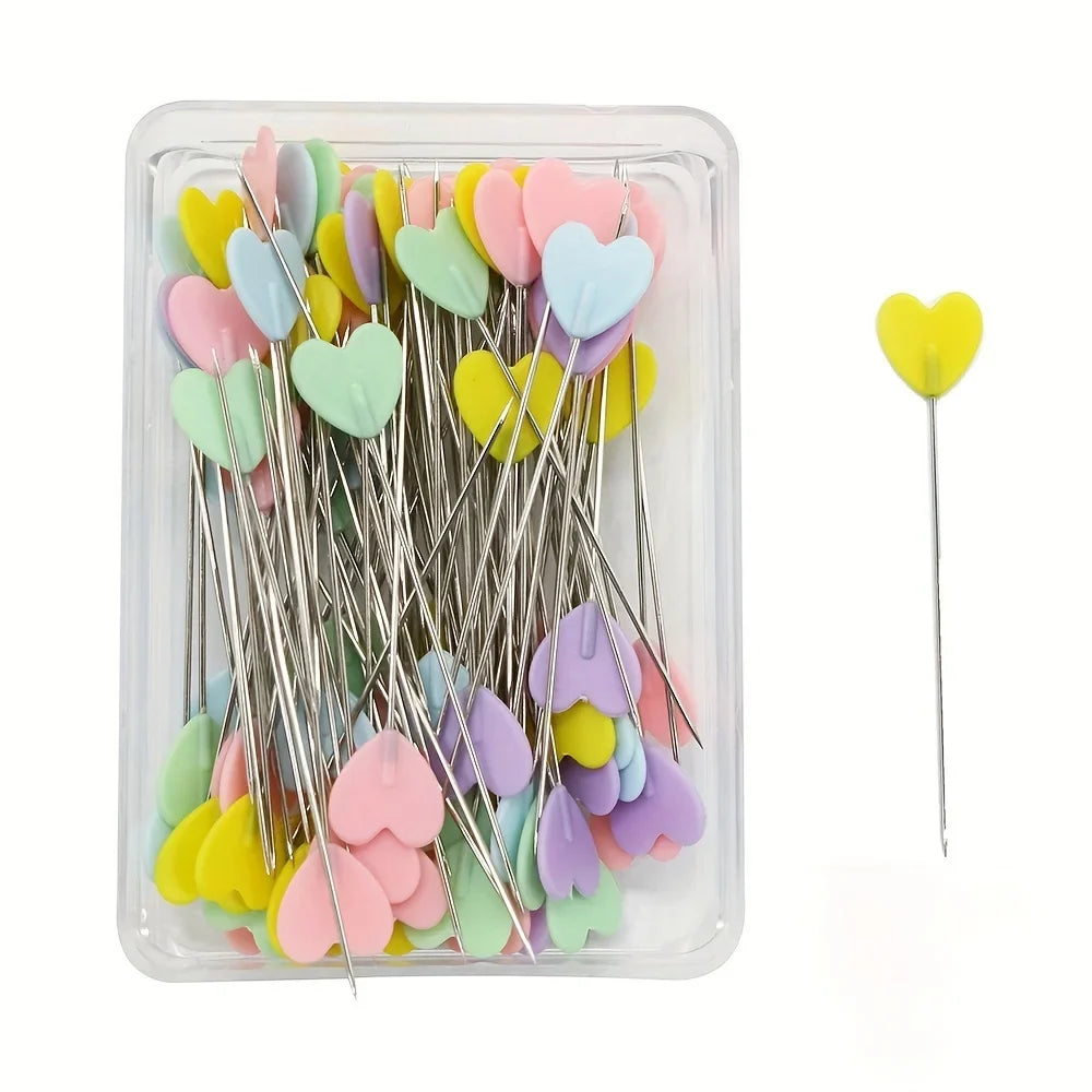 100 500PcsDressmaking Pins Embroidery Patchwork Sewing Quilting Tools