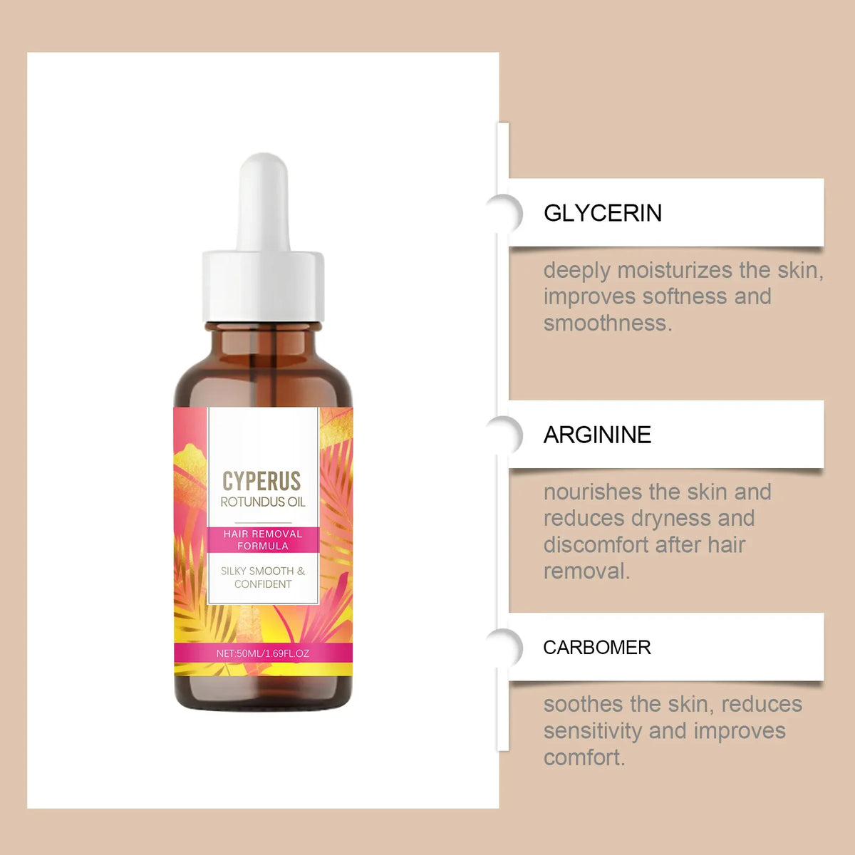 Post-Hair Removal Nourishing Essential Oil – Daily Skin Care