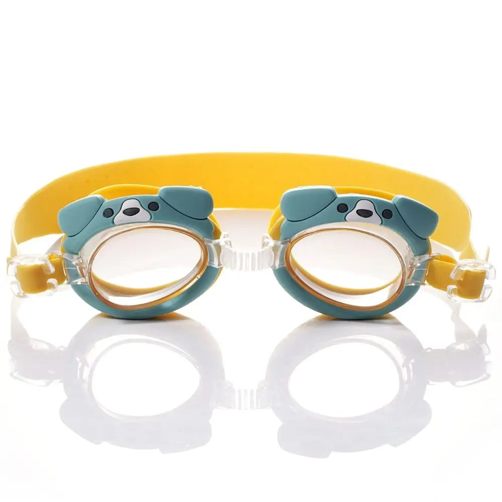 Kids Cartoon Animal Swimming Goggles – HD Waterproof Ages 3–6