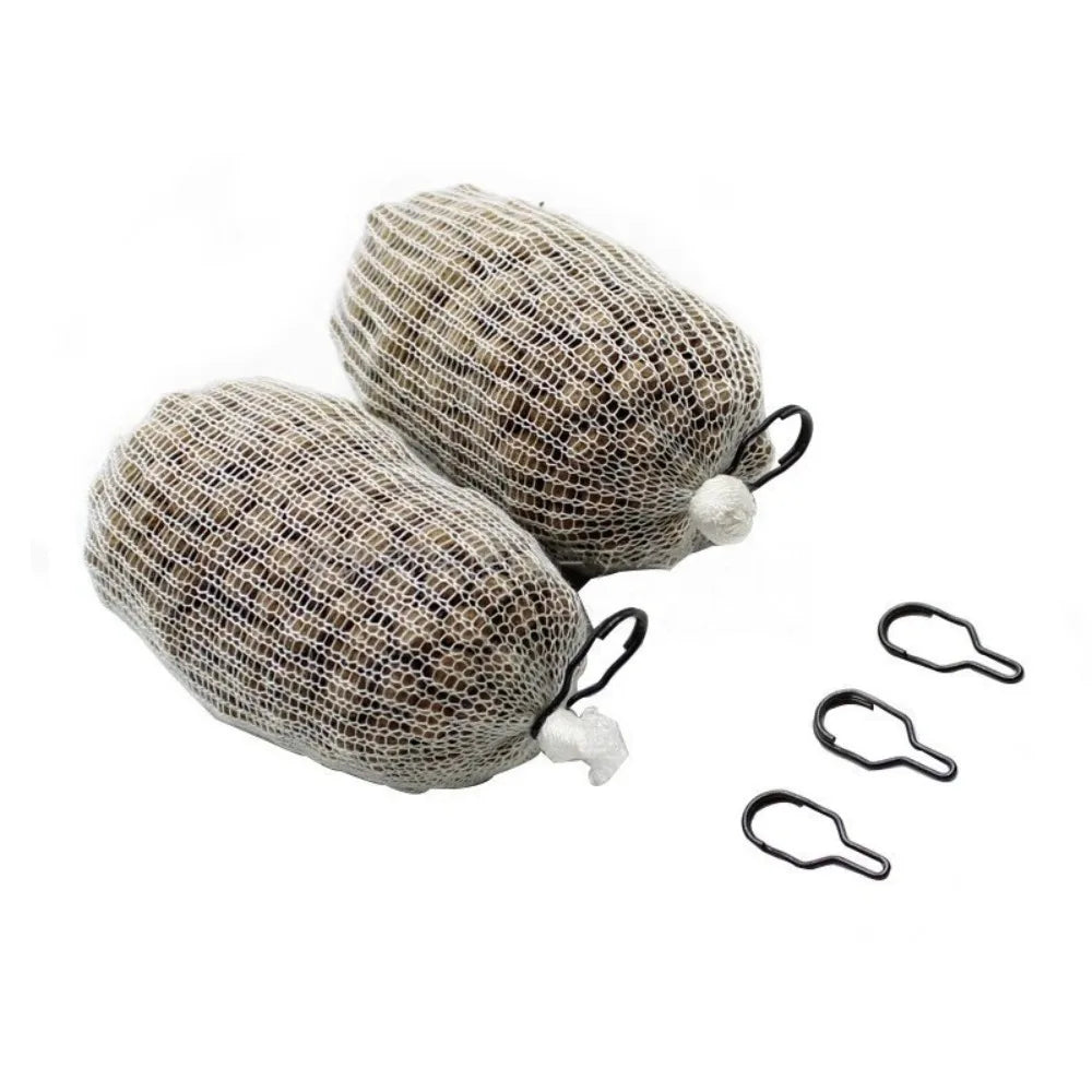 30pcs Metal PVA Bag Clips – Gourd-Shaped Carp Fishing Connectors